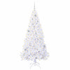 Tekojoulukuusi 300 LED-valoilla Valkoinen 180 cm PVC ja teräs
