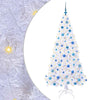 Tekojoulukuusi 300 LED-valoilla Valkoinen 180 cm PVC ja teräs