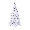 Tekojoulukuusi 300 LED-valoilla Valkoinen 210 cm PVC ja teräs