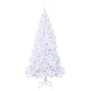 Tekojoulukuusi 300 LED-valoilla Valkoinen 210 cm PVC ja teräs