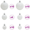 Tekojoulukuusi 300 LED-valoilla Valkoinen 210 cm PVC ja teräs