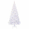 Tekojoulukuusi 300 LED-valoilla Valkoinen 240 cm PVC ja teräs