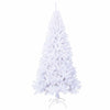 Tekojoulukuusi 300 LED-valoilla Valkoinen 240 cm PVC ja teräs