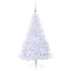 Tekojoulukuusi 150 LED-valoilla Valkoinen 150 cm PVC ja teräs