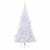 Tekojoulukuusi 300 LED-valoilla Valkoinen 210 cm PVC ja teräs