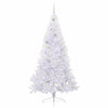 Tekojoulukuusi 300 LED-valoilla Valkoinen 210 cm PVC ja teräs