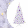 Tekojoulukuusi 300 LED-valoilla Valkoinen 210 cm PVC ja teräs