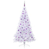 Tekojoulukuusi 300 LED-valoilla Valkoinen 210 cm PVC ja teräs