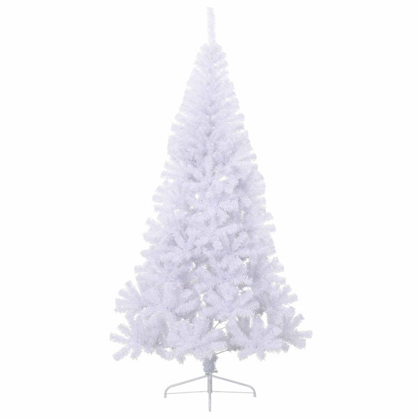 Tekojoulukuusi valkoinen 240 cm PVC ja teräs
