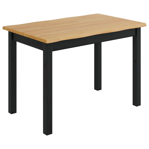 Ruokapöytä EKAI Musta 112 x 70 x 76,5 cm Täysi mänty