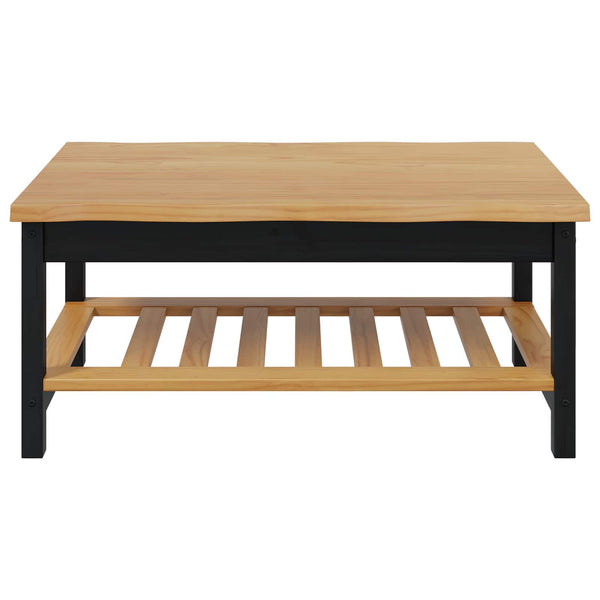 Sohvapöytä EKAI Musta 100 x 60 x 45,5 cm Täysi mänty