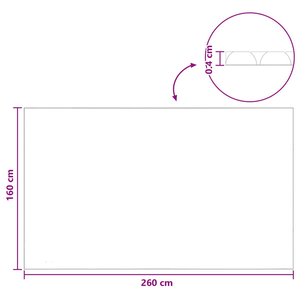 Aurinkouima-altaan suojapeite ekstra raskas 260 x 160 cm 400 μm