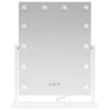LED Meikkipeili valkoinen 44 x 10 x 53 cm Lasia ja terästä