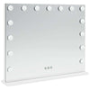 LED Meikkipeili valkoinen 58 x 10 x 47 cm Lasia ja terästä