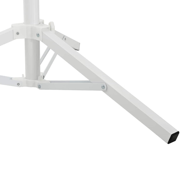 Aurinkovarjon Jalusta valkoinen Teräs for 25-32 mm Pole