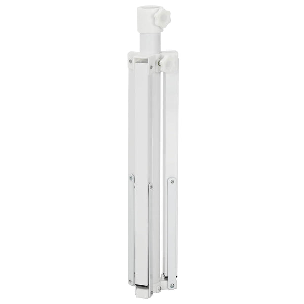 Aurinkovarjon Jalusta valkoinen Teräs for 25-32 mm Pole