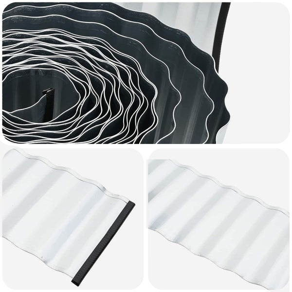 Nurmireunus 10 m x 30 cm Galvanoitu teräs Hopea