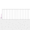 Nurmireunus 10 m x 15 cm Galvanoitu teräs Hopea