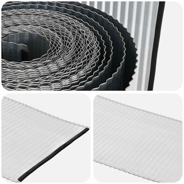 Nurmireunus 5 m x 30 cm Galvanoitu teräs Hopea