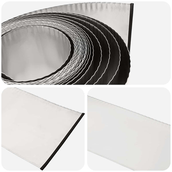 Nurmireunus 10 m x 15 cm Galvanoitu teräs Hopea