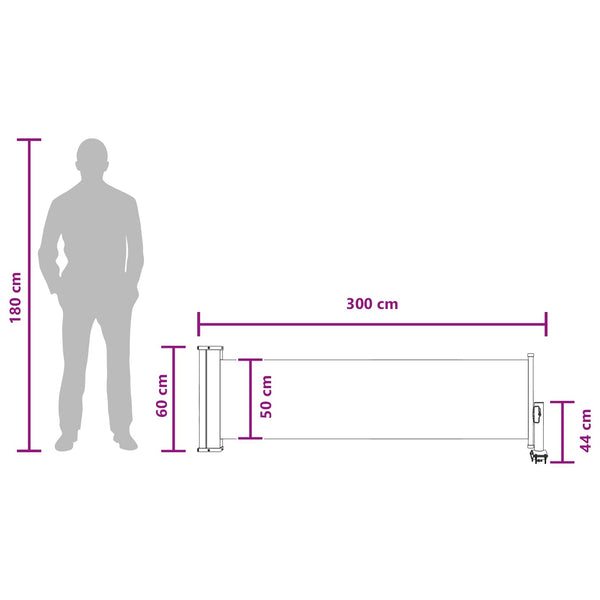 Sivupergola 100% polyesteria rautaa terästä