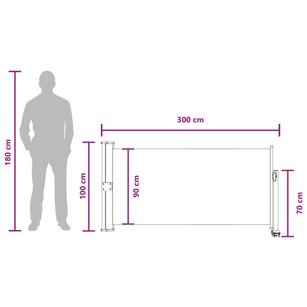 Sivupergola 100% polyesteria rautaa terästä