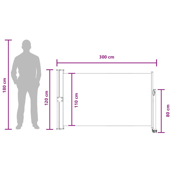 Sivupergola 100% polyesteria rautaa terästä