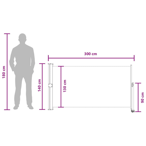 Sivupergola 100% polyesteria rautaa terästä