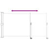 Sivupergola Antrasiitti 300 x 160 cm