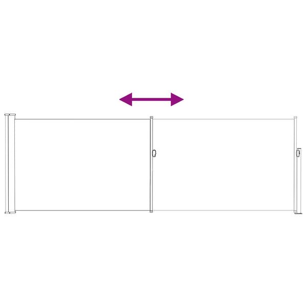 Käytäväverho Taupe 300 x 100 cm Polyesteri