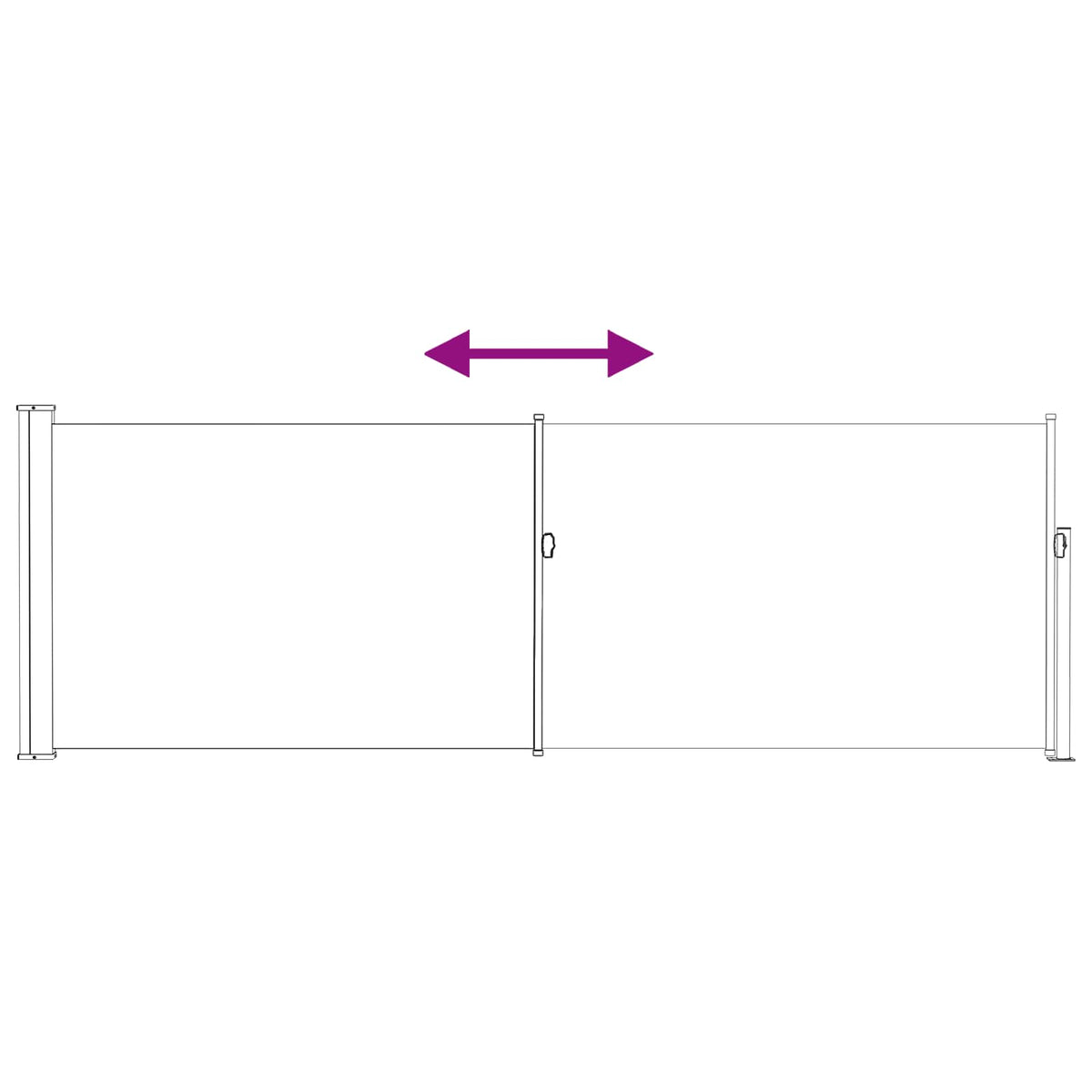Käytäväverho Antrasiitti 300 x 100 cm Polyesteri