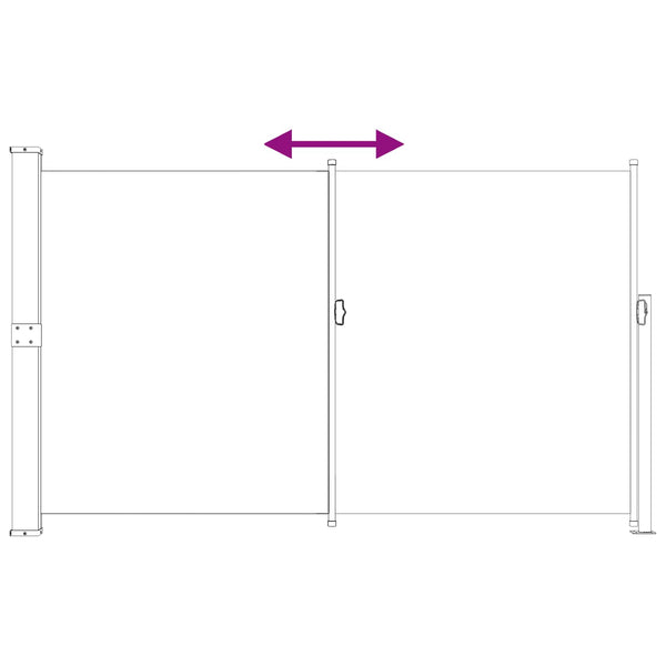 Käytäväverho Antrasiitti 300 x 180 cm Polyesteri