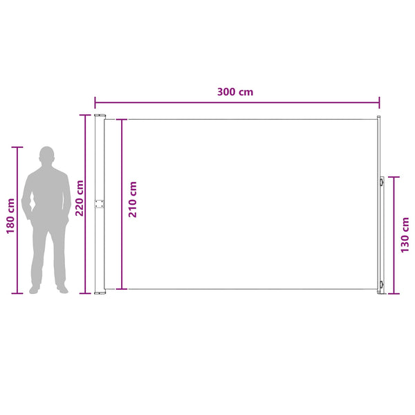 Käytäväverho Taupe 300 x 220 cm Polyesteri