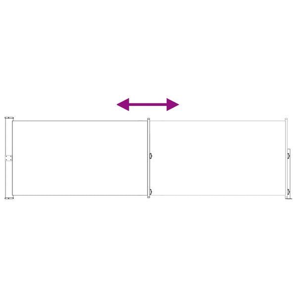 Käytäväverho Antrasiitti 500 x 140 cm Polyesteri