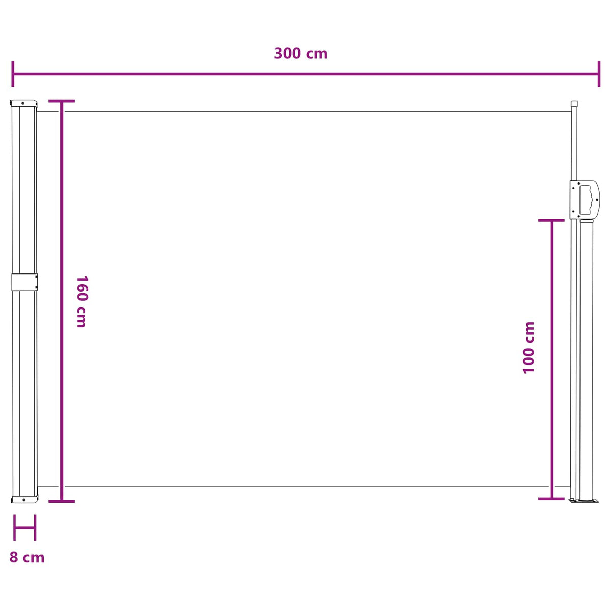 Käytäväverho Hiekka 300 x 160 cm Polyesteri