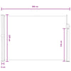Käytäväverho Harmaa 300 x 220 cm Polyesteri