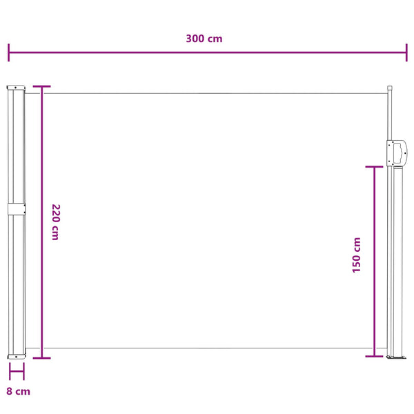 Käytäväverho Harmaa 300 x 220 cm Polyesteri