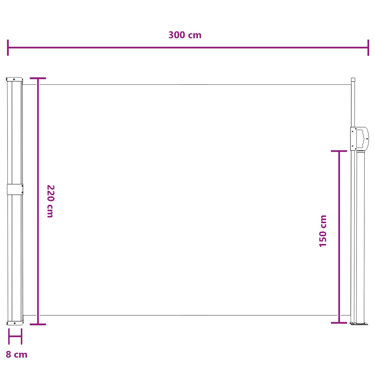 Käytäväverho Hiekka 300 x 220 cm Polyesteri