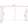 Käytäväverho Hiekka 500 x 100 cm Polyesteri