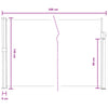 Käytäväverho Harmaa 500 x 140 cm Polyesteri
