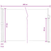 Käytäväverho Hiekka 600 x 140 cm Polyesteri