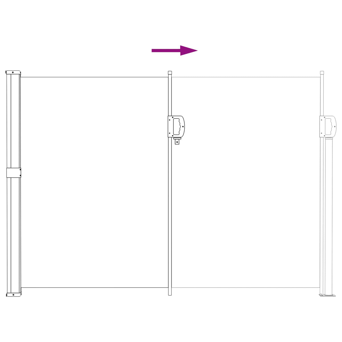 Käytäväverho Hiekka 600 x 160 cm Polyesteri