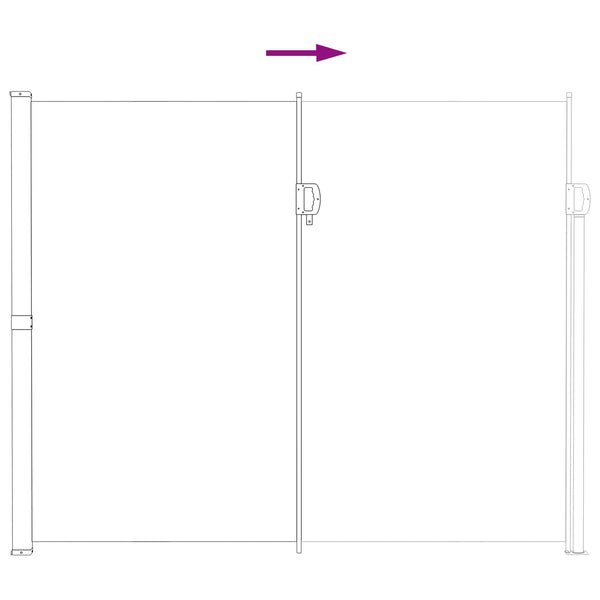 Käytäväverho Hiekka 600 x 180 cm Polyesteri