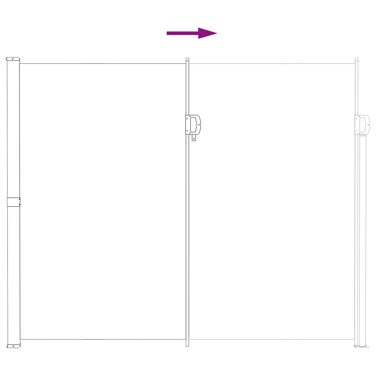 Käytäväverho Hiekka 600 x 200 cm Polyesteri