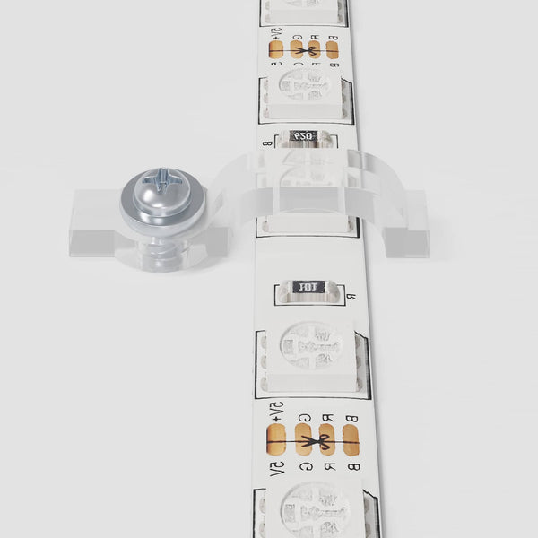 LED-nauha 12 kpl Musta ja läpinäkyvä Kupari ja muovi