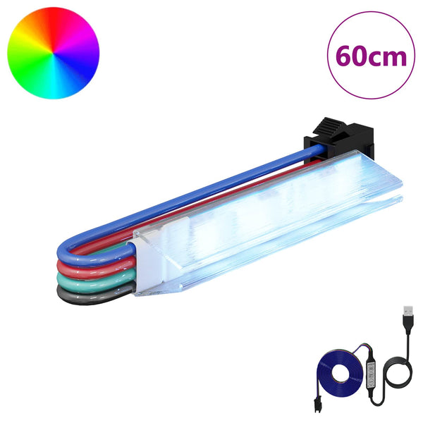 LED-nauha 12 kpl Musta ja Valkoinen Kupari ja muovi