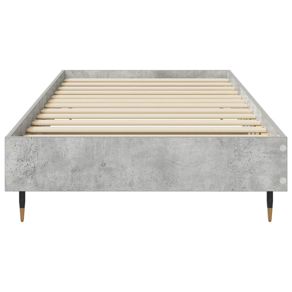 Sängyn runko Betoninharmaa 80 x 200 cm Tekninen puu