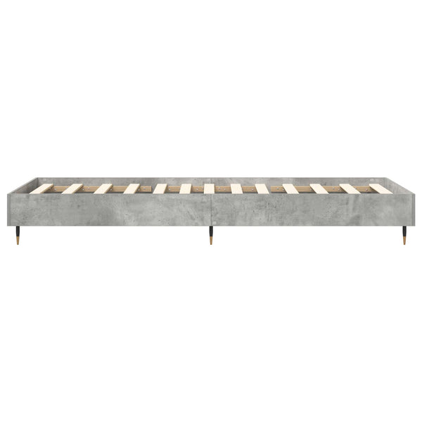 Sängyn runko Betoninharmaa 80 x 200 cm Tekninen puu