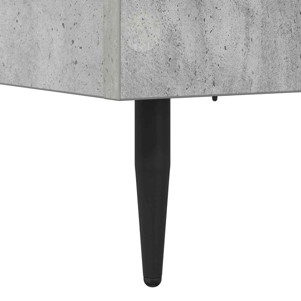 Sängyn runko Betoninharmaa 80 x 200 cm Tekninen puu