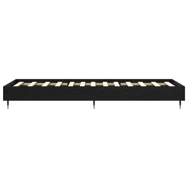 Sängyn runko Musta tammi 80 x 200 cm Tekninen puu